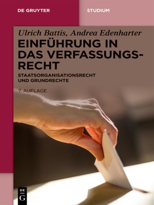 cover image of Einführung in das Verfassungsrecht